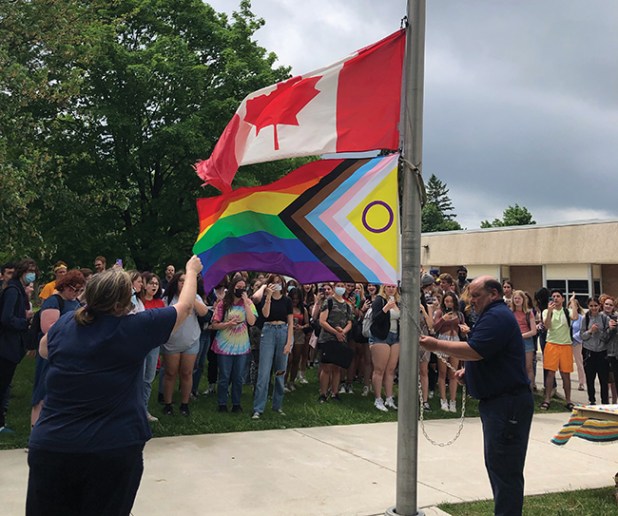 Local high school marks Pride Month with flag raising and celebrations |  bloginfo(‘name’); ?>