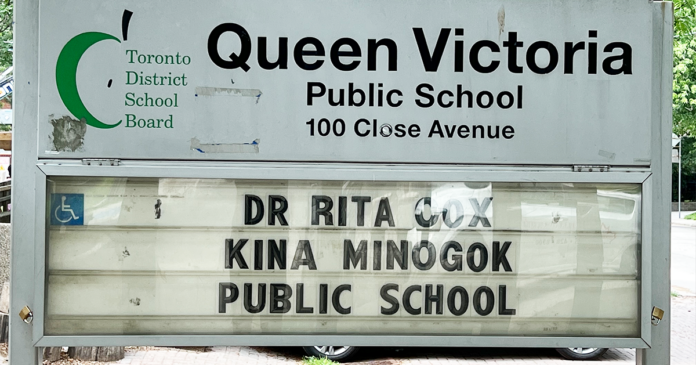 Queen Victoria cancelled in Toronto, public faculty renamed to Dr. Rita Cox-Kina MInogok